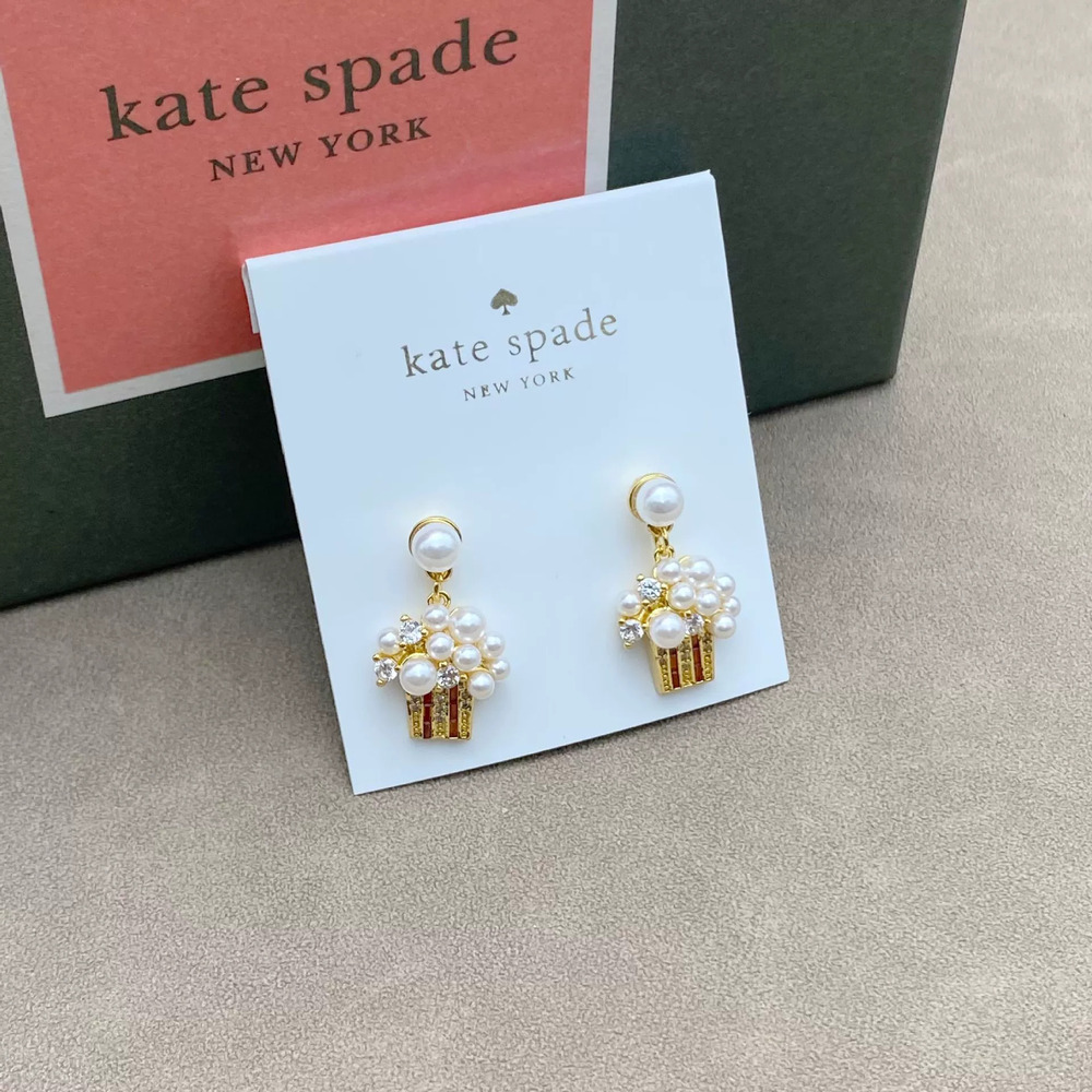 kate spade Popcorn Pearl CZ Earrings